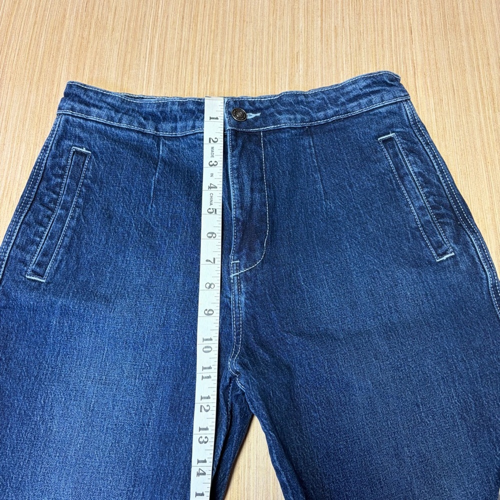 Kancan Sparrow High Rise Holly Flare Jeans Womens 7/27 Blue Denim Stretch - Picture 6 of 11